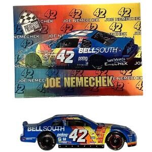 Joe Nemecheck #42 Bell South Monte Carlo NASCAR 1:64 Die Cast, 1999 w/ Card, NM